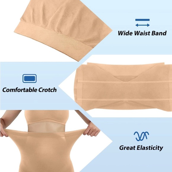 Seamless Slimming Shapewear Slip Shorts Underwear in Nude, Women’s Size Medium. - Picture 8 of 16